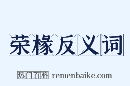 荣椽反义词是什么意思的图片